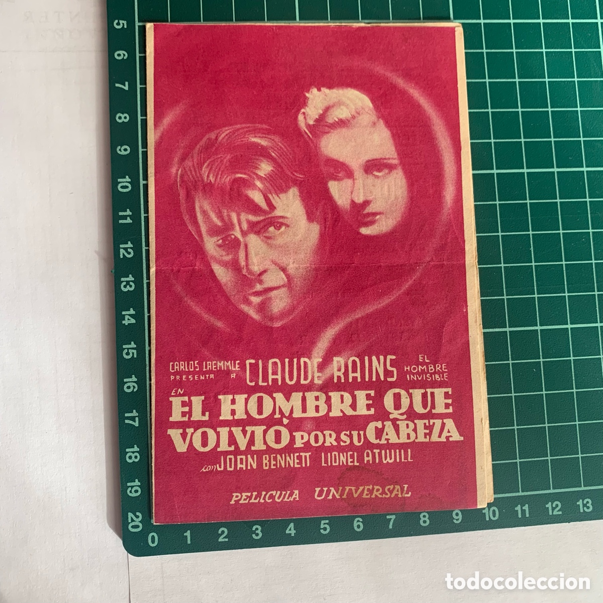 Kino: Programa de cine folleto de mano pelicula fruta verde capitol 1935