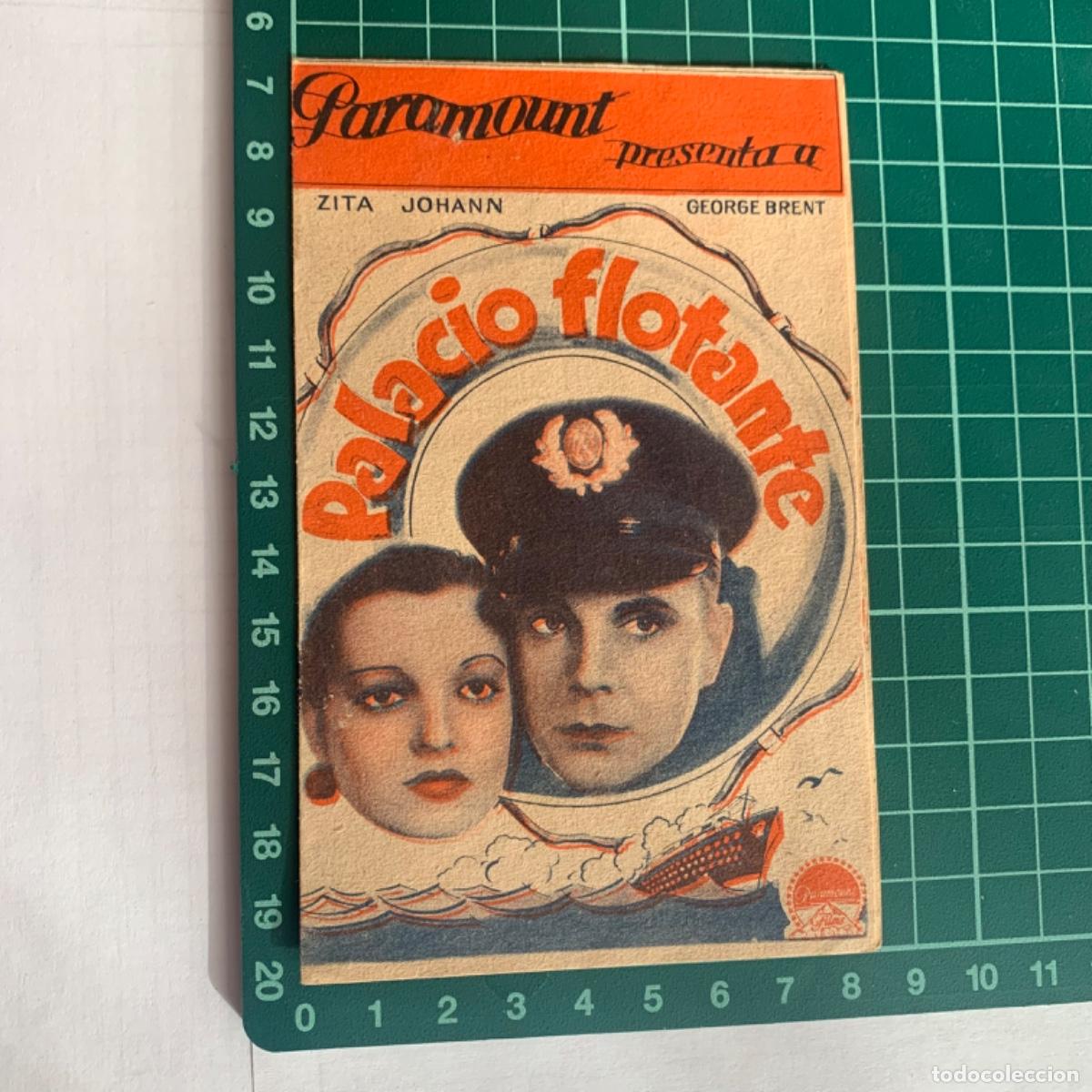 Kino: Programa de cine folleto de mano pelicula palacio flotante 1934 ideal cinema