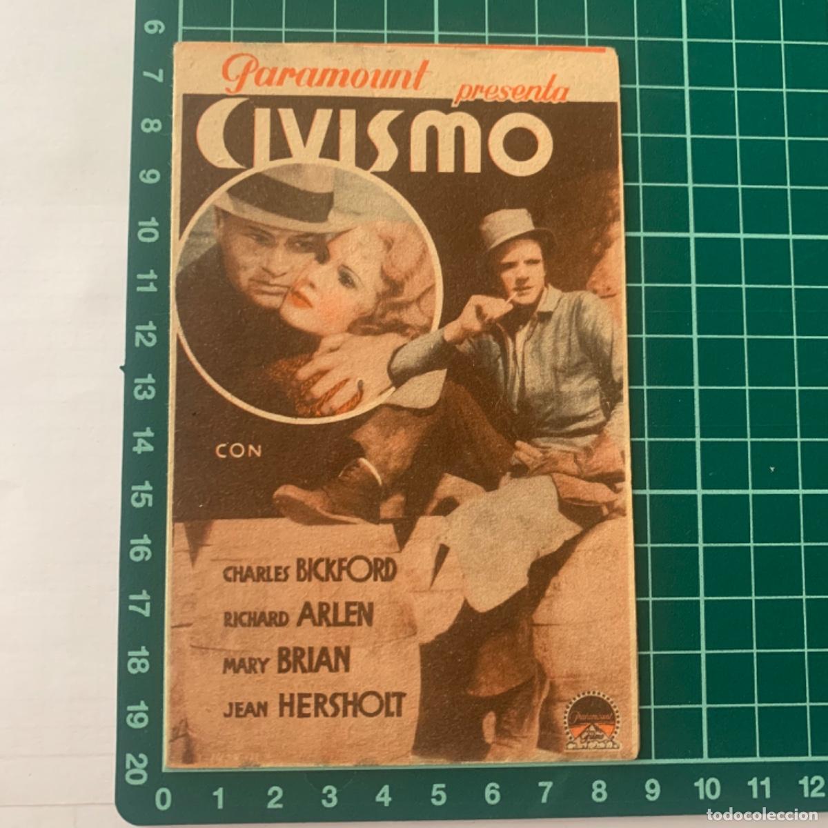Kino: Programa de cine folleto de mano pelicula civismo coliseo