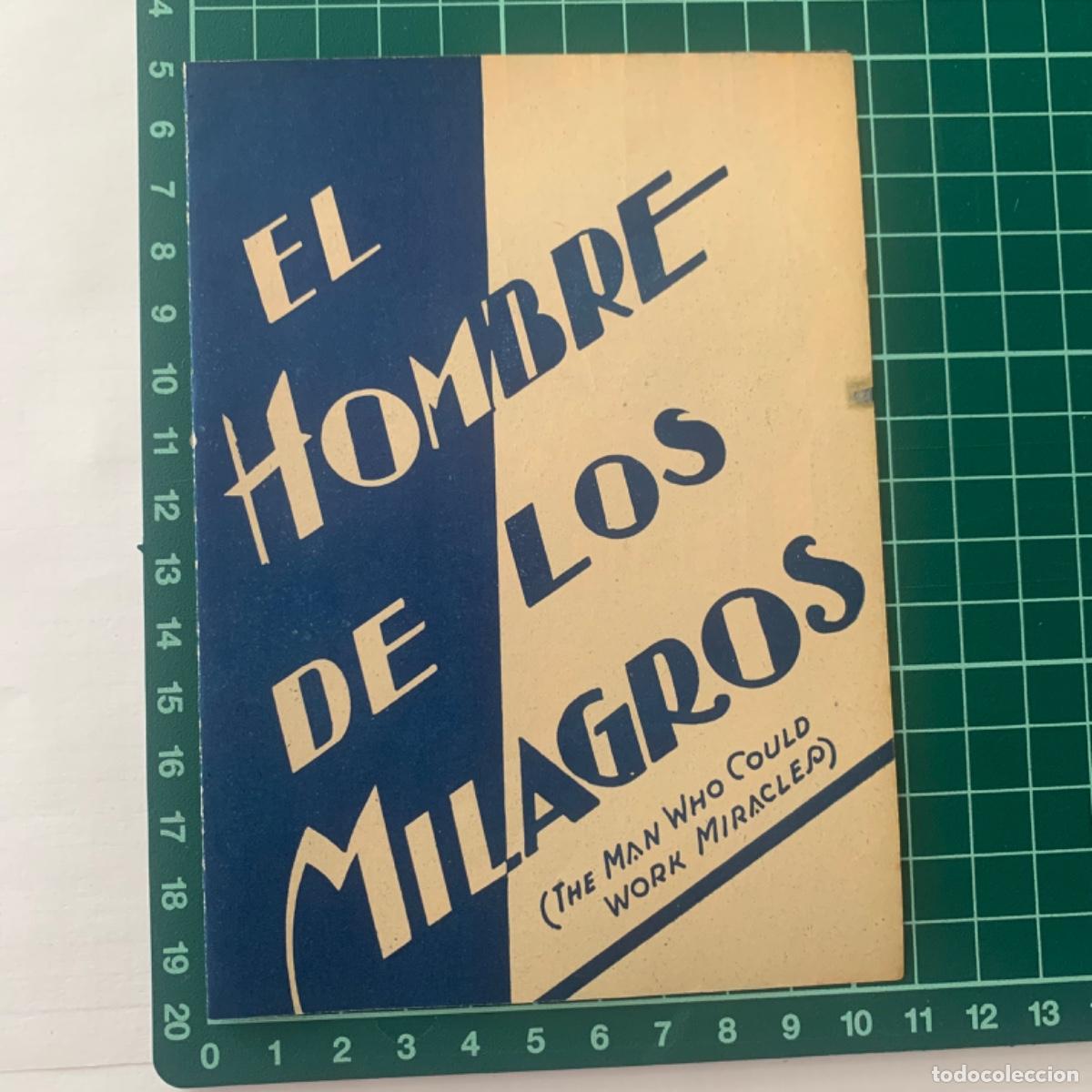 Kino: Programa de cine folleto de mano pelicula el hombre de los milagros grand splendid theatre