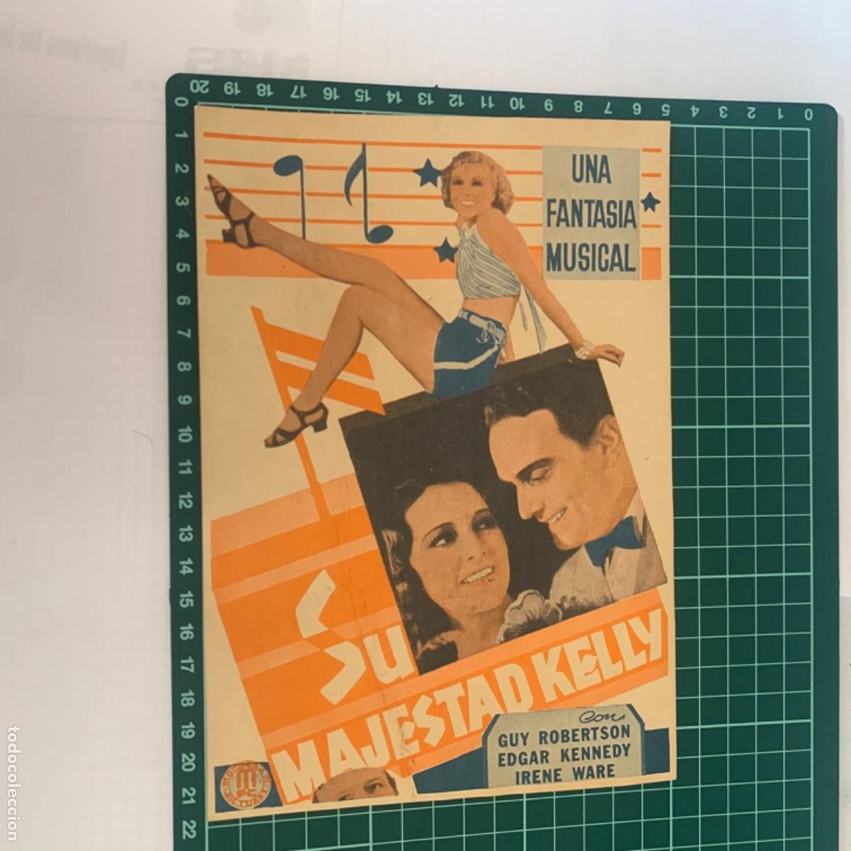 Kino: Programa de cine folleto de mano pelicula su majestad kelly