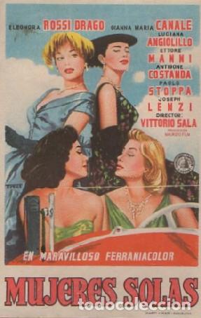 Cine: PROGRAMA DE CINE: MUJERES SOLAS PC-8312 - Foto 1