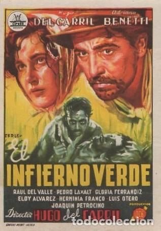 Cine: PROGRAMA DE CINE: EL INFIERNO VERDE PC-8317 - Foto 1