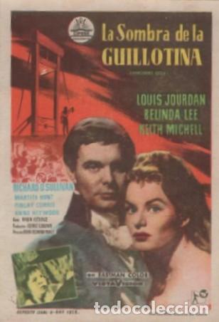 Cine: PROGRAMA DE CINE: LA SOMBRA DE LA GUILLOTINA PC-8321 - Foto 1