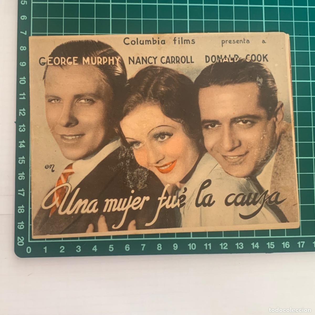  Foglietti di film di film antichi di cinema: Programa de cine, folleto de mano pel&iacute;cula una mujer fue la causa victoria barcelona