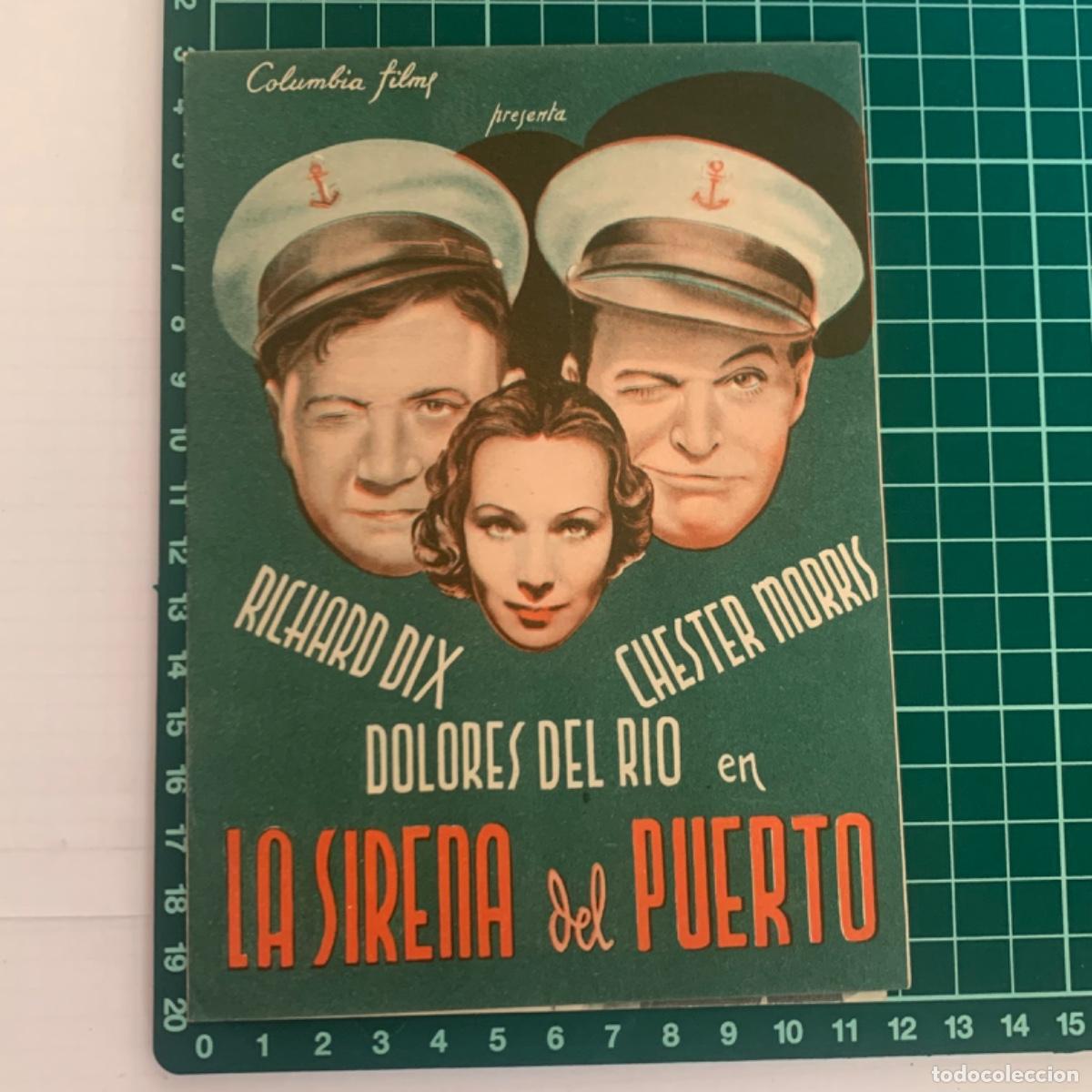 Kino: Folleto de mano, programa de cine pel&iacute;cula la sirena del puerto ideal 1940