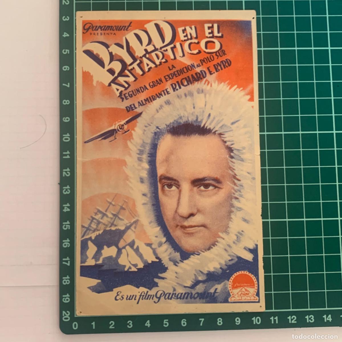 Kino: Folleto de mano, programa de cine pelicula byrd en el antartico