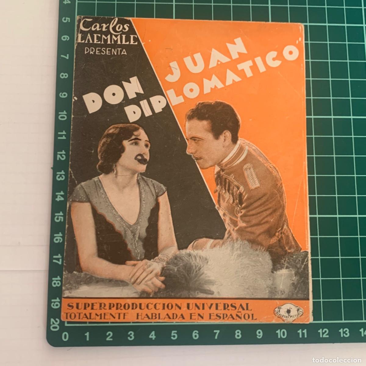 Kino: Folleto de mano, programa de cine pelicula don juan diplomatico capitol 1932