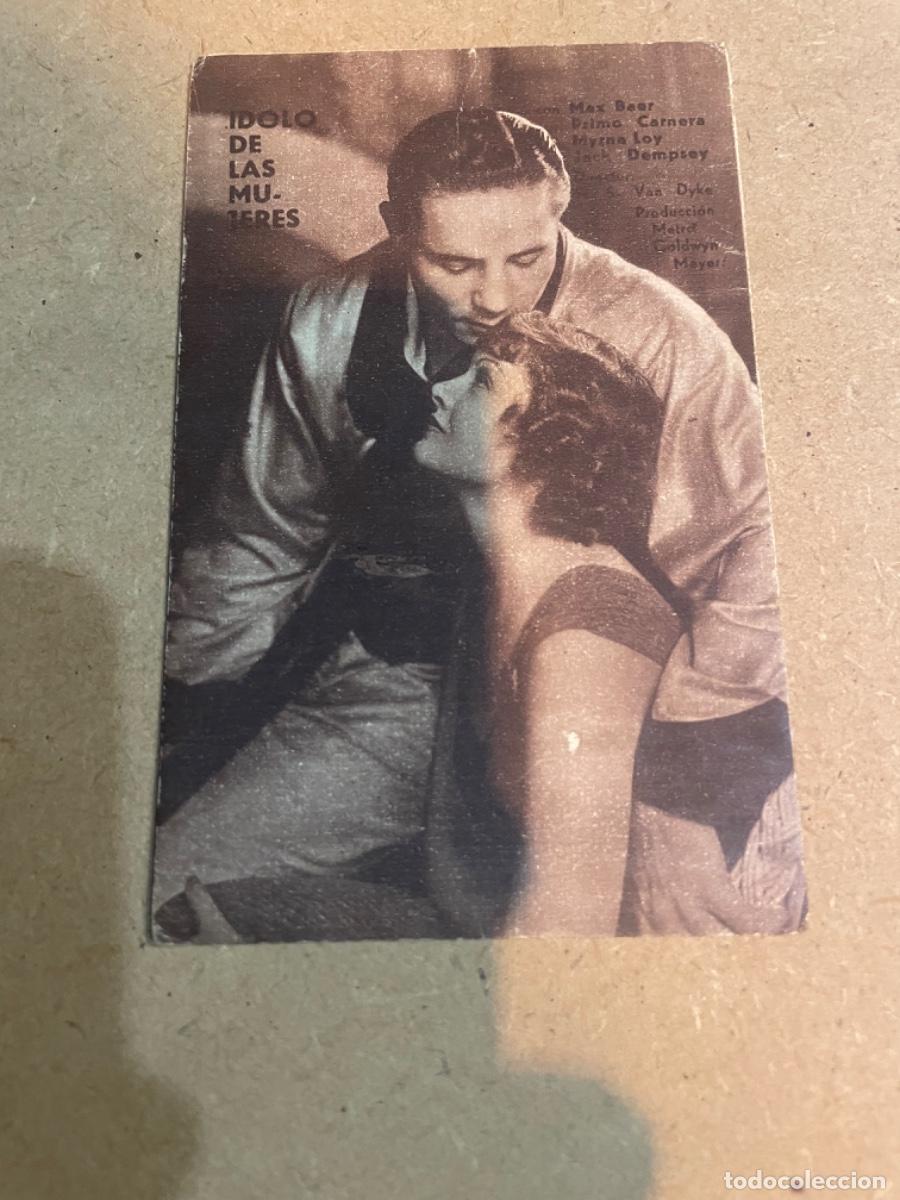  Foglietti di film di film antichi di cinema: &Iacute;DOLO DE LAS MUJERES -con MAX BEER PRIMO CARNERA MYRNA LOY JACK DEMPREY DIRECT. S.