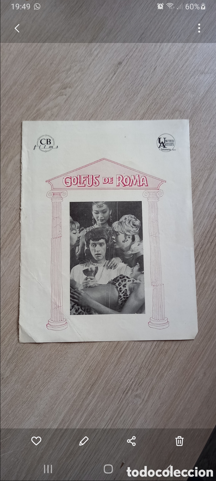 Cine: ANTIGUO PROGRAMA DE CINE? GOLFUS DE ROMA - Foto 2