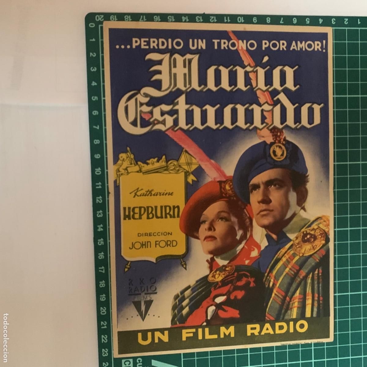  Foglietti di film di film antichi di cinema: Programa de cine folleto de mano pelicula maria estuardo 1940 capitol