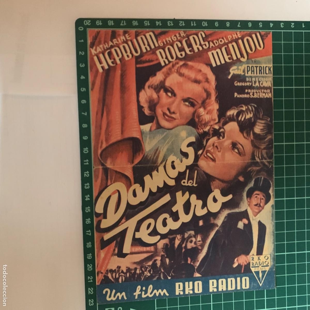  Foglietti di film di film antichi di cinema: Programa de cine folleto de mano pelicula damas del teatro 1941 capitol