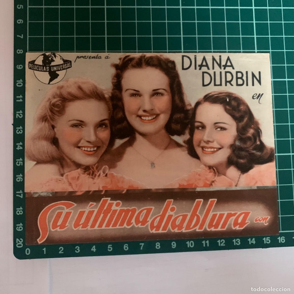  Foglietti di film di film antichi di cinema: Programa de cine folleto de mano pelicula su ultima diablura teatro villamarta