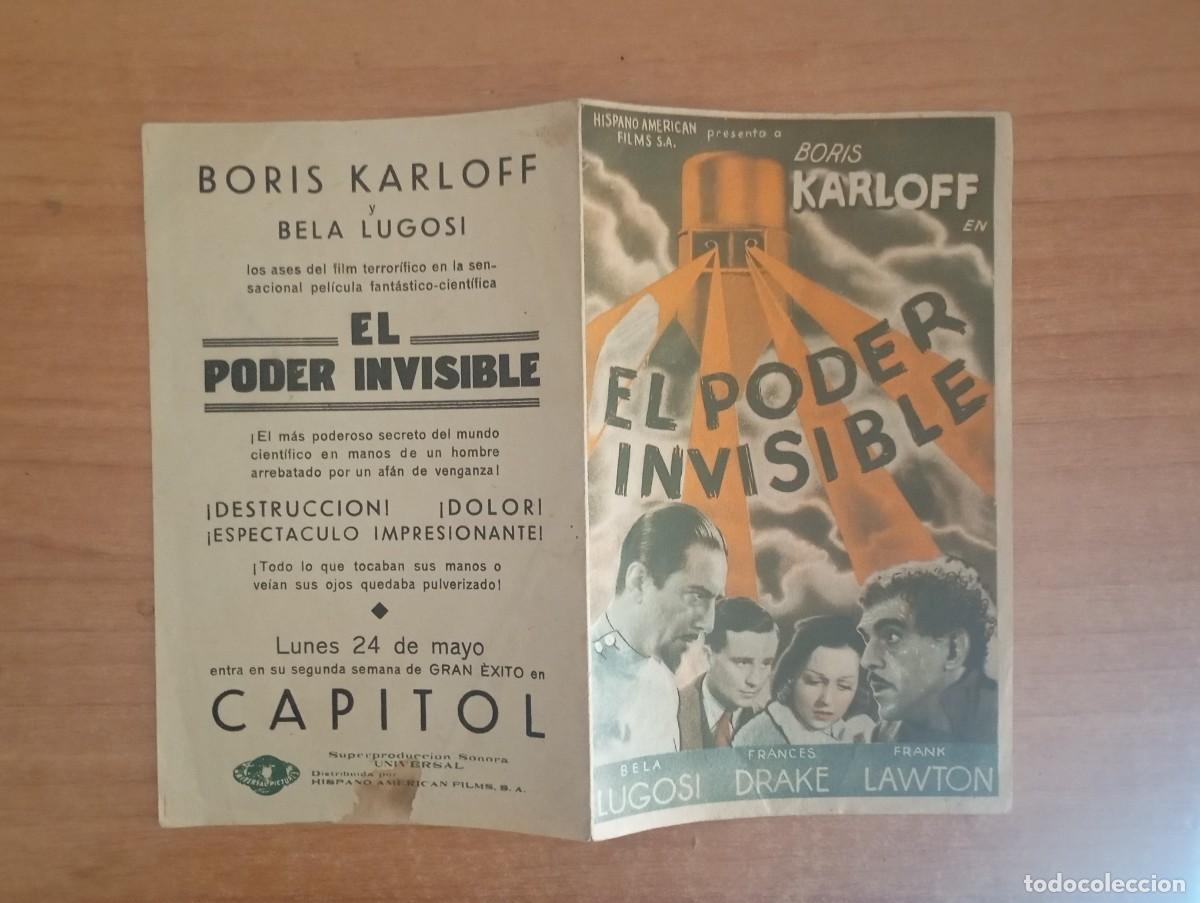 Cine: ALB3-- PROGRAMA DE CINE --- -EL PODER INVISIBLE CT - Foto 1