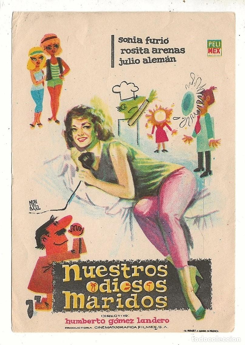 Cine: NUESTROS ODIOSOS MARIDOS - PROGRAMA FOLLETO DE MANO CINE - Foto 1