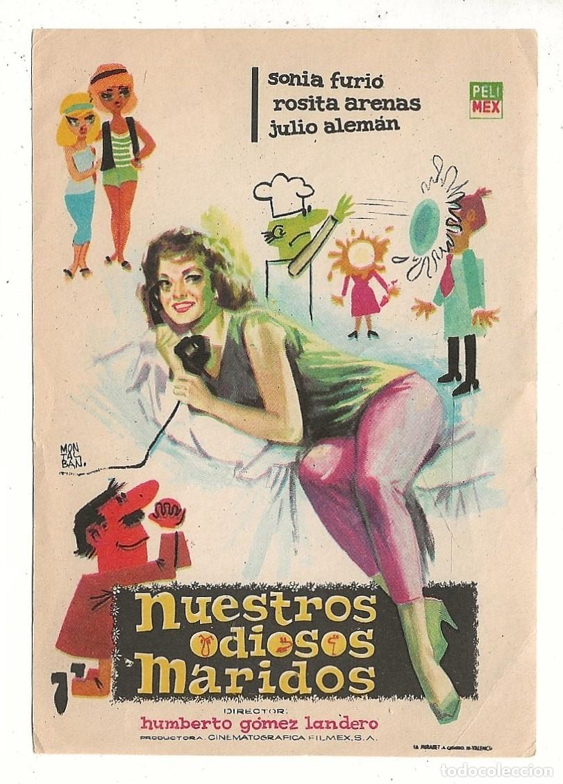 Cine: NUESTROS ODIOSOS MARIDOS - PROGRAMA FOLLETO DE MANO CINE - Foto 1