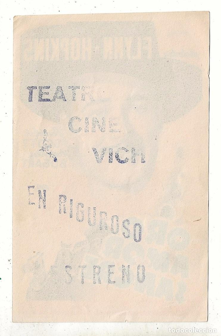 Cine: ORO, AMOR Y SANGRE - PROGRAMA FOLLETO DE MANO CINE - Foto 2