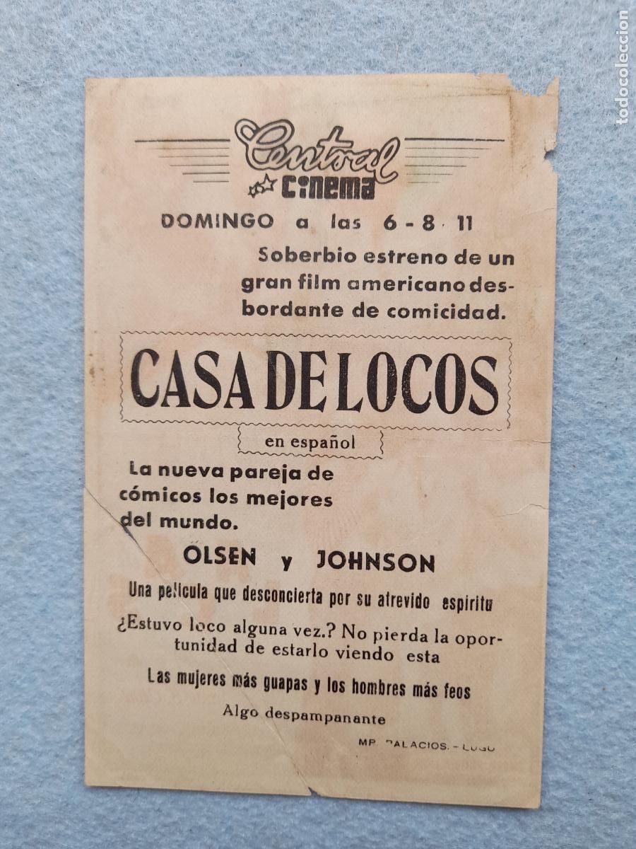 Cine: Casa de Locos. Olsen y Johnson. - Foto 2