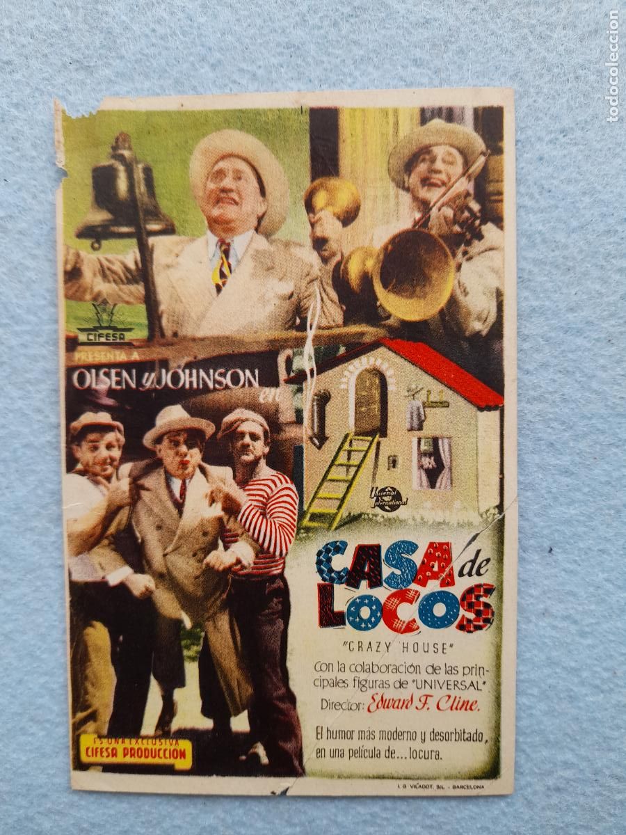 Cine: Casa de Locos. Olsen y Johnson. - Foto 1