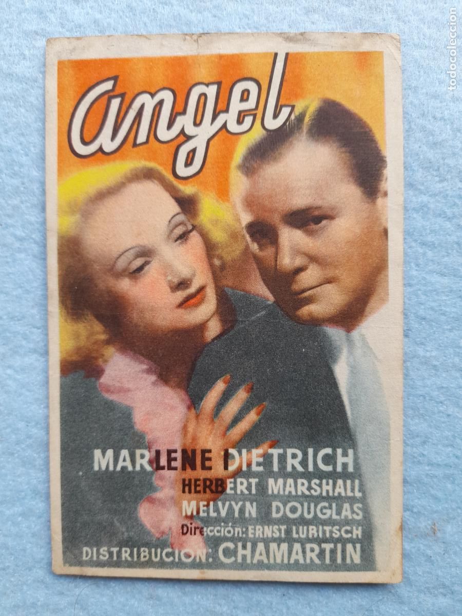 Cine: &Aacute;ngel. Marlene Dietrich, Herbert Marshall, Melvyn Douglas. - Foto 1