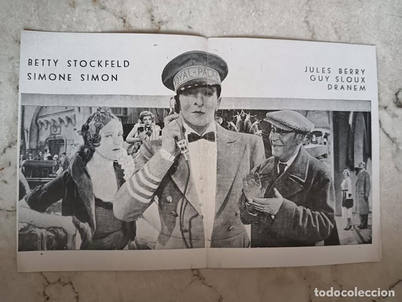 Cine: PTCC 191 EL REY DE LOS HOTELES PROGRAMA DOBLE EQUITABLE FILMS JULES BERRY - Foto 2