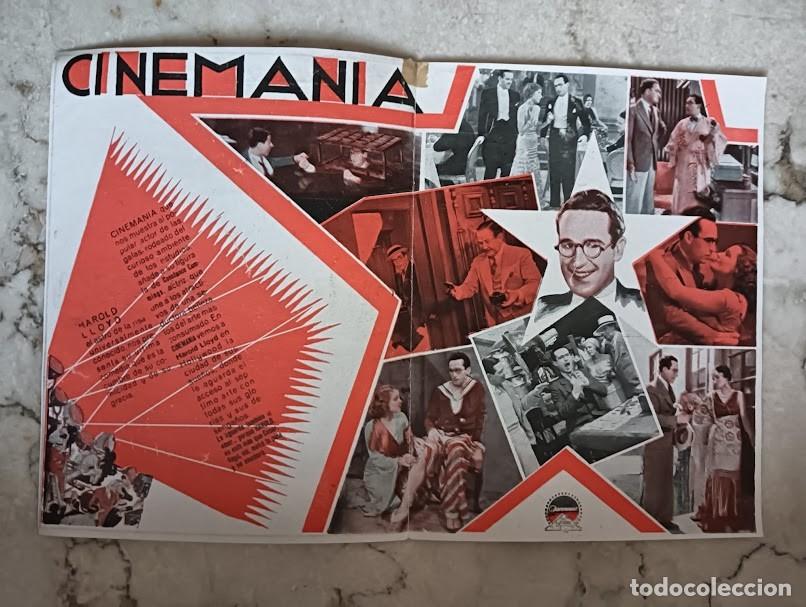 Cine: PTCC 191 CINEMANIA PROGRAMA DOBLE PARAMOUNT HAROLD LLOYD CONSTANCE CUMMINGS - Foto 3