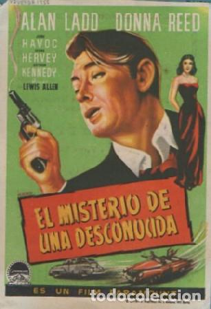 Cine: PROGRAMA DE CINE: EL MISTERIO DE UNA DESCONOCIDA PC-8329 - Foto 1