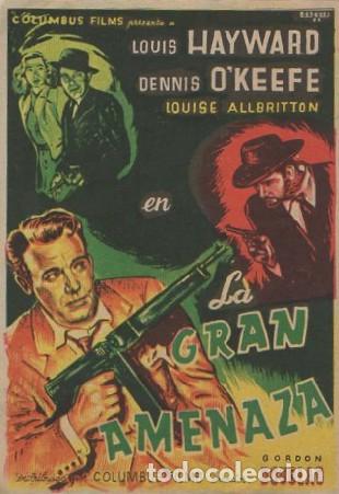 Cine: PROGRAMA DE CINE: LA GRAN AMENAZA PC-8357 - Foto 1