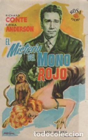 Cine: PROGRAMA DE CINE: EL MISTERIO DEL MONO ROJO PC-8360 - Foto 1