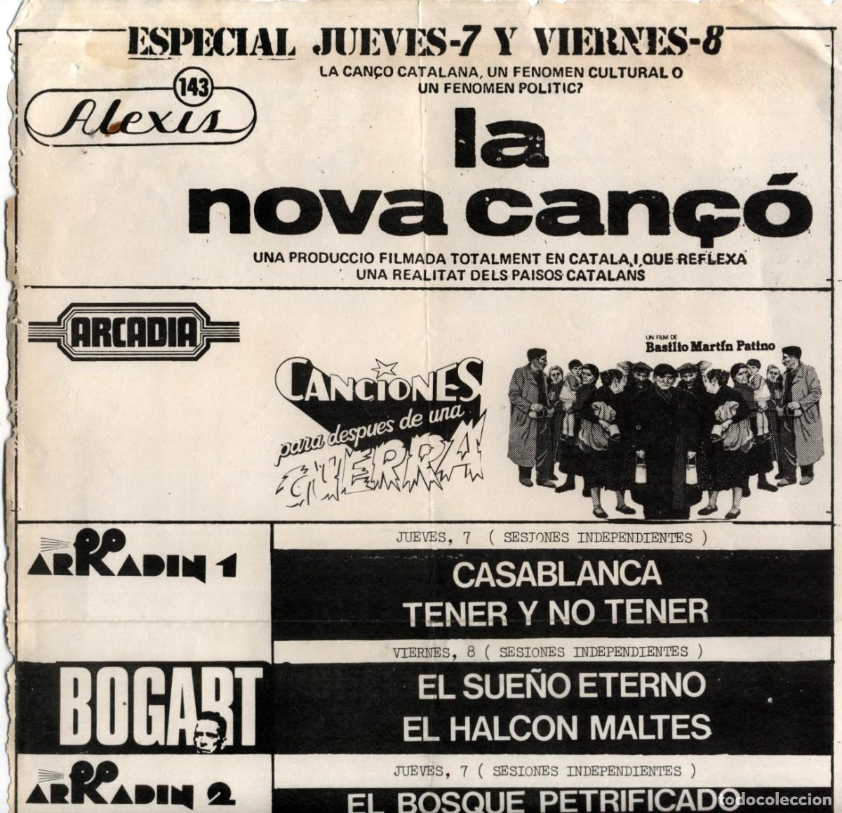 Cine: Programas de mano de cines de arte y ensayo Barcelona a&ntilde;os 1978-1979 - Foto 1