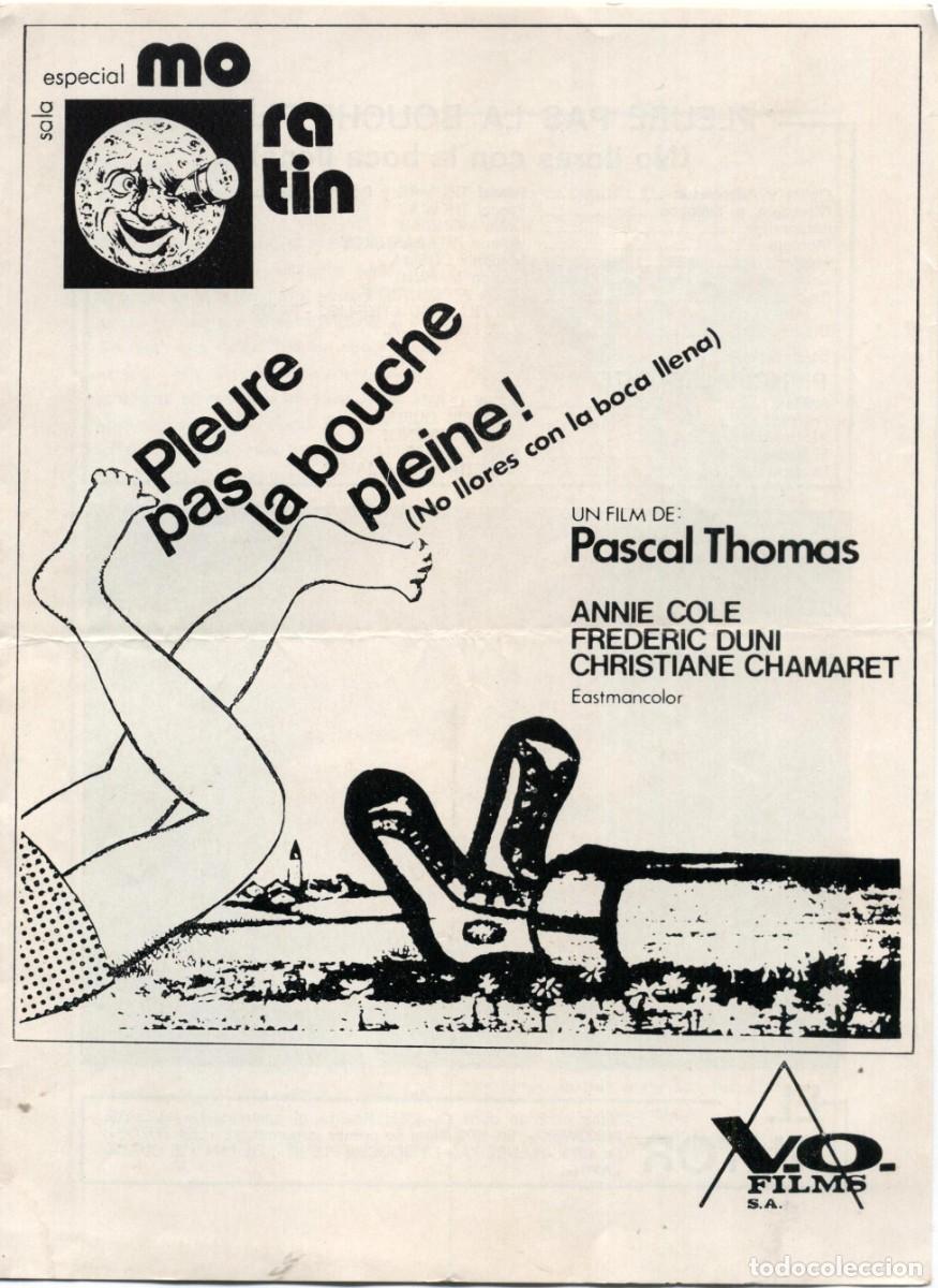 Cine: Programa de mano Cine Morat&iacute;n (Barcelona) a&ntilde;os 70 - Foto 1