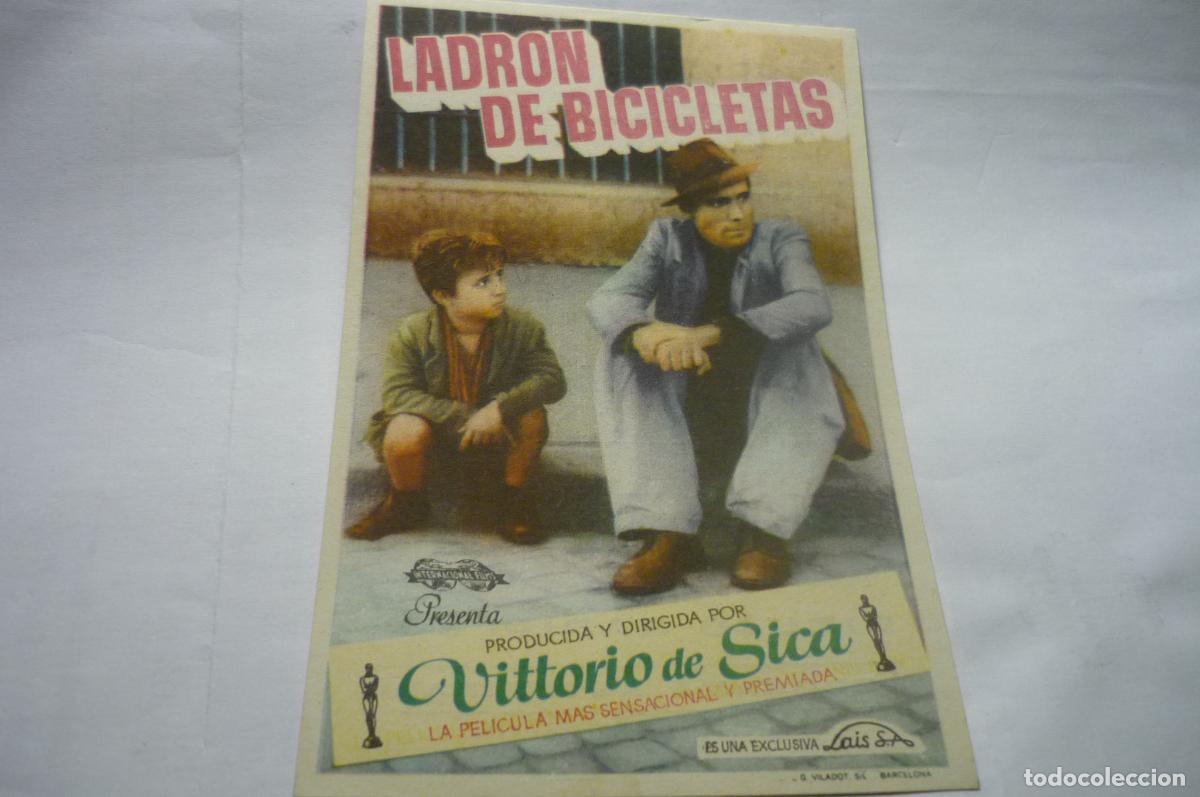 Cinema: programa ladron de bicicletas.-vittorio de sica publicidad apolo-valls