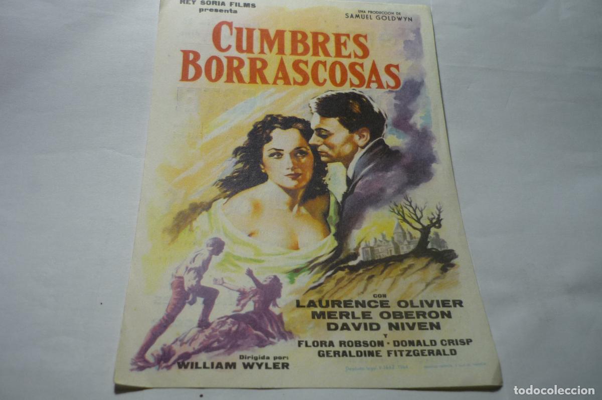 Cine: programa cumbres borrascosas.-laurence olivier publicidad - Foto 1