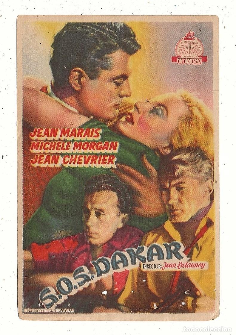 Cine: S.O.S. DAKAR - PROGRAMA FOLLETO DE MANO CINE - Foto 1