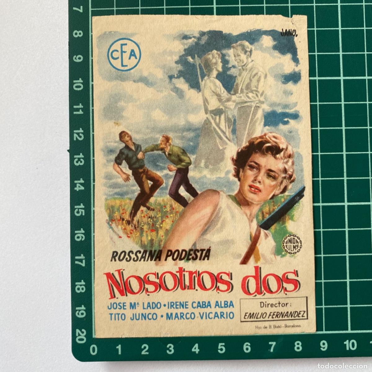 Cine: folleto de mano programa de cine pelicula Nosotros dos - Foto 1