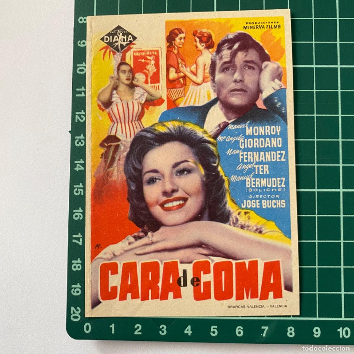 Cine: folleto de mano programa de cine pelicula cara de coma - Foto 1