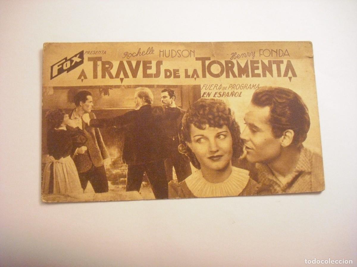 Cine: A TRAVES DE LA TORMENTA . FONDA Y HUDSON. FOX . PROPAGADA CINE ATENEU DE SALLENT