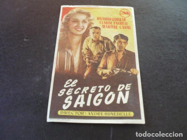Cine: EL SECRETO DE SAIGON PROGRAMA DE MANO SIN PUBLICIDAD - Foto 1