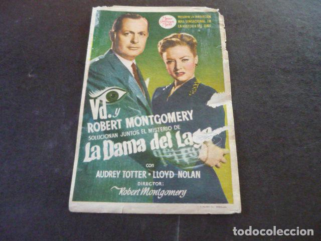 Cine: LA DAMA DEL LAGO PROGRAMA DE MANO SIN PUBLICIDAD - Foto 1