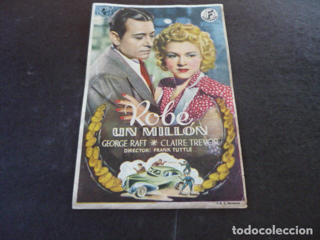 Cine: ROB&Eacute; UN MILL&Oacute;N PROGRAMA DE MANO SIN PUBLICIDAD - Foto 1