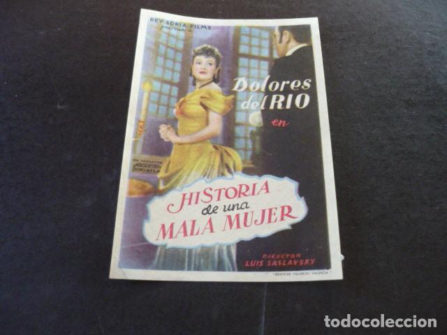 Cine: HISTORIA DE UNA MALA MUJER PROGRAMA DE MANO SIN PUBLICIDAD - Foto 1