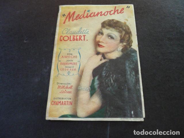 Cine: MEDIANOCHE PROGRAMA DE MANO SIN PUBLICIDAD - Foto 1