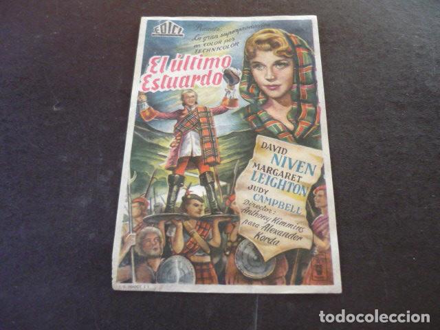 Cine: EL ULTIMO ESTUARDO PROGRAMA DE MANO SIN PUBLICIDAD - Foto 1