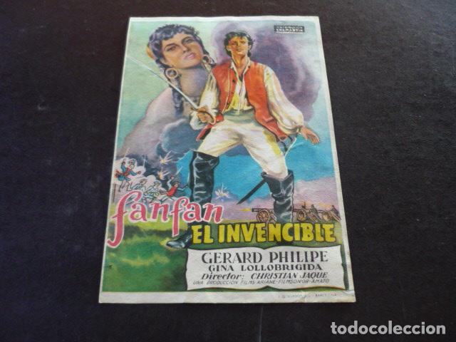 Cine: FANFAN EL INVENCIBLE PROGRAMA DE MANO SIN PUBLICIDAD - Foto 1