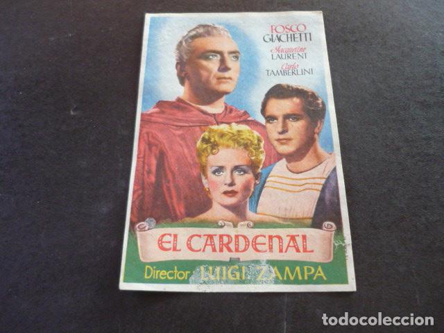 Cine: EL CARDENAL PROGRAMA DE MANO SIN PUBLICIDAD - Foto 1