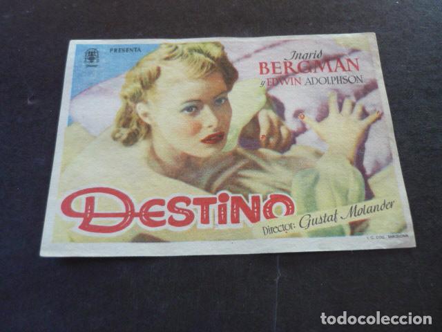 Cine: DESTINO PROGRAMA DE MANO SIN PUBLICIDAD - Foto 1