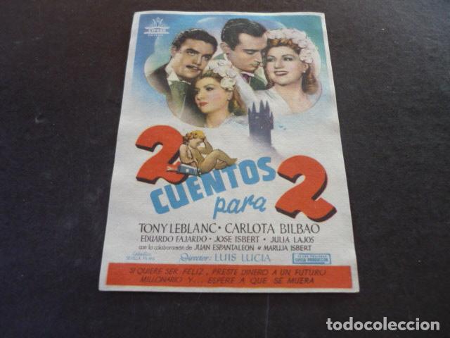 Cine: 2 CUENTOS PARA 2 PROGRAMA DE MANO SIN PUBLICIDAD - Foto 1