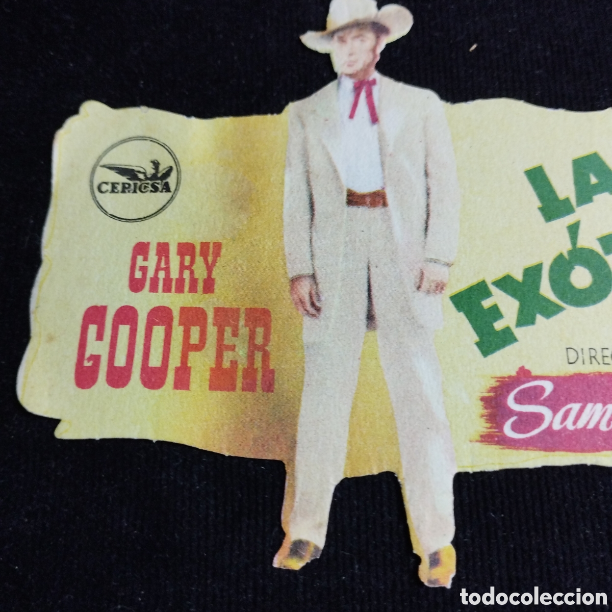 Cine: Programa de cine. Troquelado. La Ex&oacute;tica. Gary Cooper. Ingrig Bergman. WB. - Foto 2