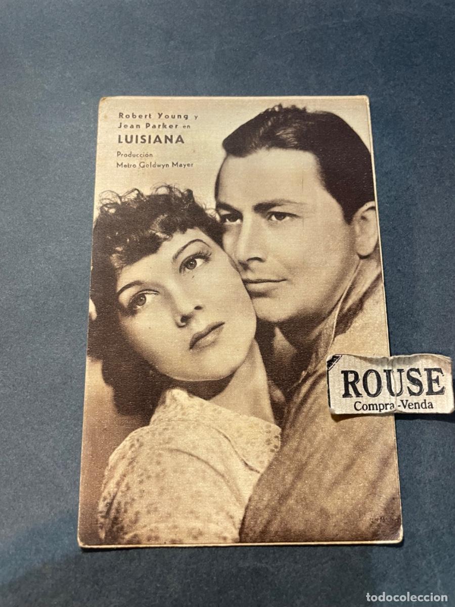 Cine: ANTIGUO PROGRAMA CINE - LUISIANA - ROBERT YOUNG Y JEAN PARKER - Foto 1