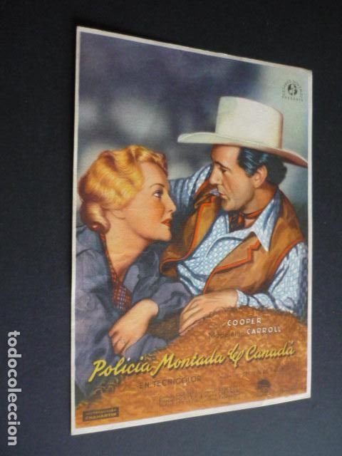 Cine: POLICIA MONTADA DEL CANADA PROGRAMA DE CINE GRANDE SIN PUBLICIDAD - Foto 1
